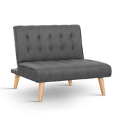 Artiss Linen Sofa Bed Lounge Chair Single Seater Modular Bed Set.